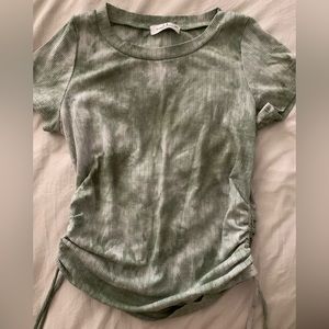Marble green ribbed shirt